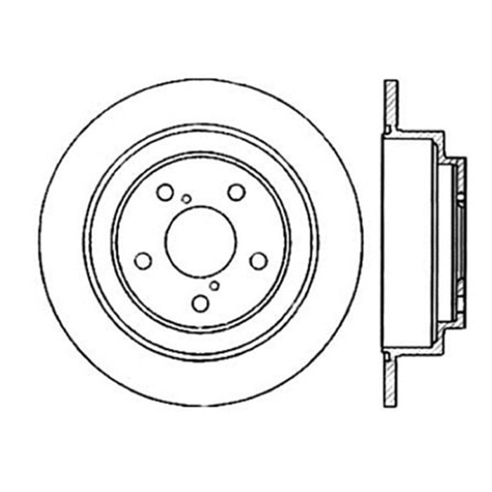 Rotor fendu Sportstop arrière droit StopTech Power Slot 02-05 WRX