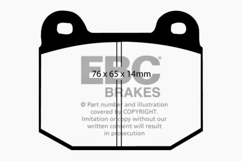 EBC 99-03 Mitsubishi Lancer Evolution 2.0 Turbo Redstuff Rear Brake Pads