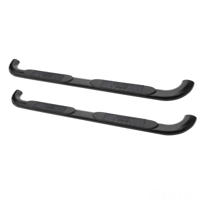 Westin 2015-2018 Chevy Silverado 25/3500 Dbl Cab (Body Mount) Platinum 4 Oval Nerf Step Bars - Black