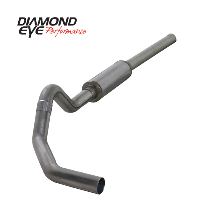 Diamond Eye KIT 4in CB MFLR RPLCMENT PIPE SGL SS: 2004.5-2007.5 DODGE CUMMINS 600