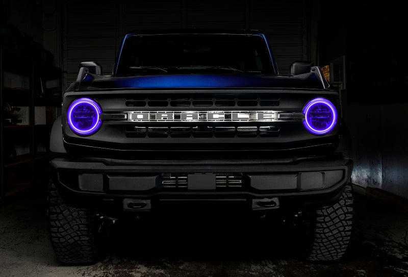 Oracle 2021 Ford Bronco Base Headlight LED Halo Kit - ColorSHIFT - w/ RF Controller SEE WARRANTY