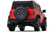 Rally Armor 21-25 Ford Bronco (Steel Bmpr + RB - NO Rptr/Sprt) Blk Mud Flap w/Red Logo