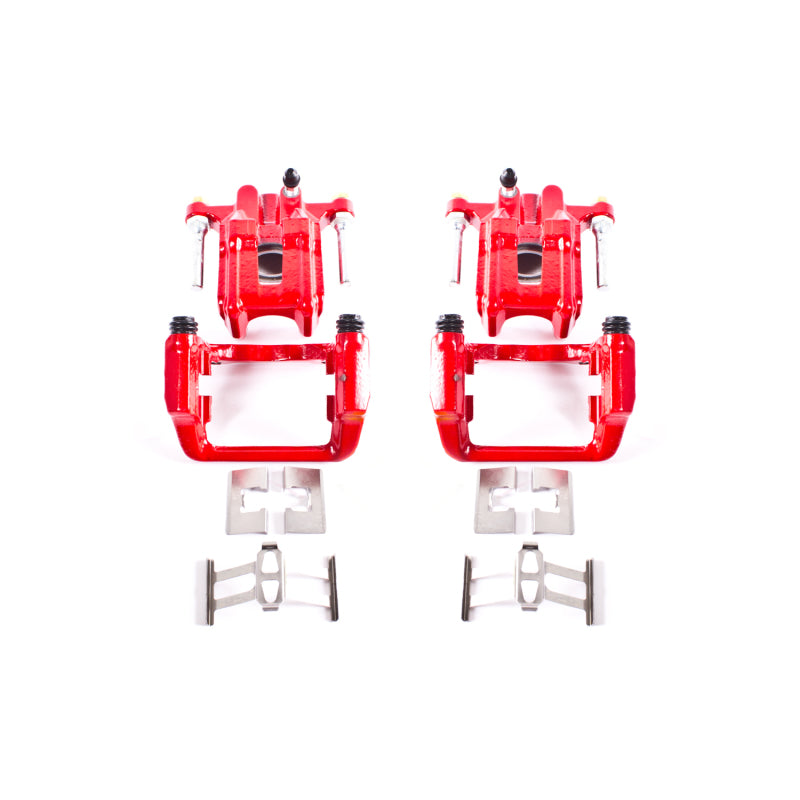 Étriers arrière rouges Power Stop 01-03 Acura CL avec supports - Paire