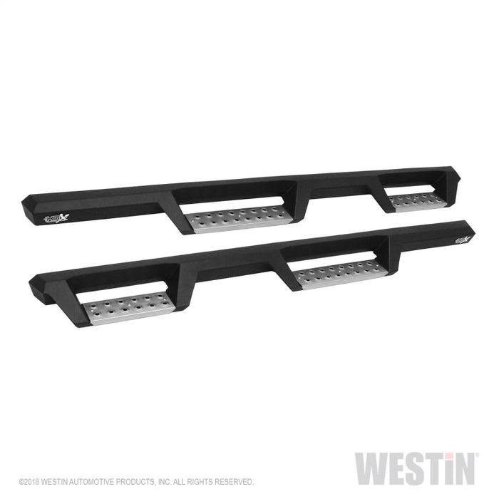 Marchepieds Westin 07-18 Jeep Wrangler JKU 4 portes HDX en acier inoxydable - Tex. Blk