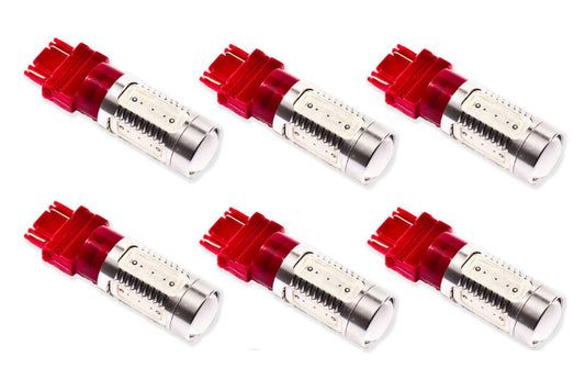 Diode Dynamics 3157 LED Bulb HP11 LED - Red Set of 6