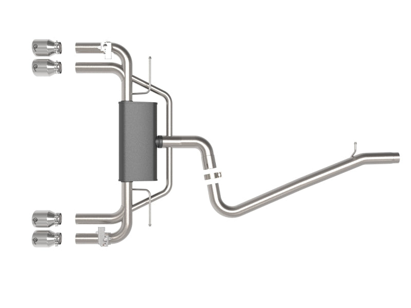 Échappement aFe MACHForce XP 3"-2.5" 304SS Cat-Back 15-20 Audi S3 L4-2.0L (t) - Embouts polis