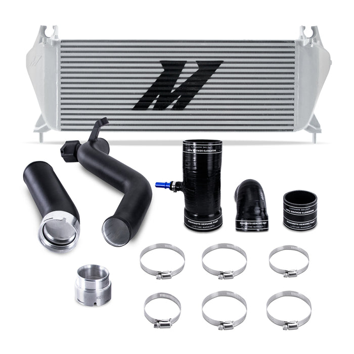 Kit d'échangeur thermique EcoBoost Mishimoto 19+ pour Ford Ranger 2,3 L - Argent + tuyaux MWBK