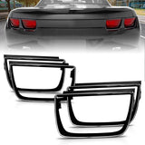 Cadres de feux arrière ANZO 2010-2013 Chevrolet Camaro - 4 pièces noir brillant