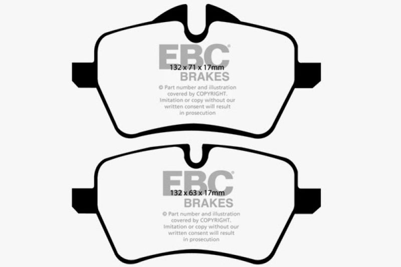 Plaquettes de frein avant EBC 07-14 Mini Hardtop 1.6 Turbo Cooper S Ultimax2