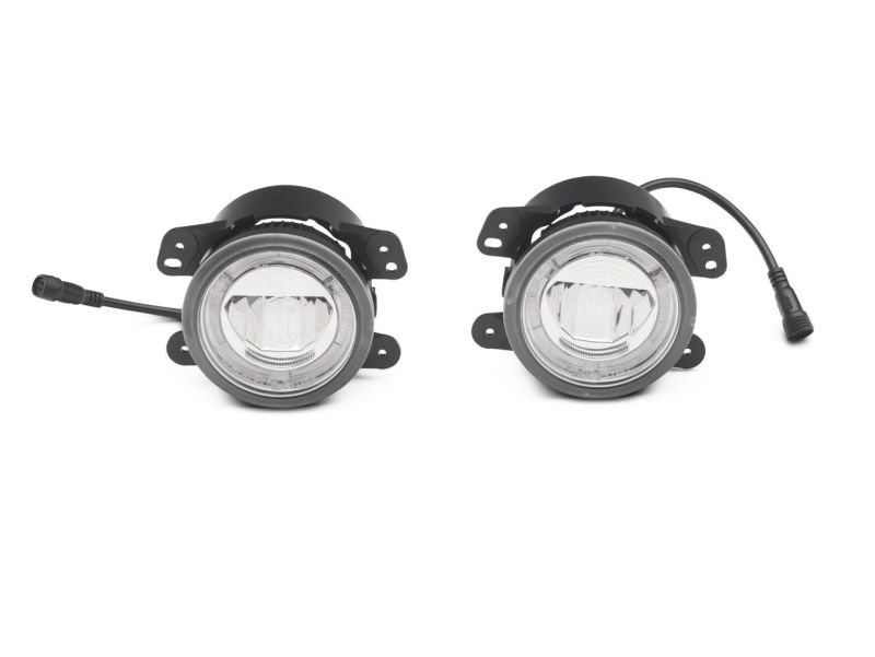 Feux antibrouillard LED DRL de la série Axial de Raxiom 10-23 pour Jeep Wrangler JK et JL
