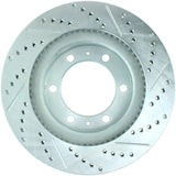 Rotor avant droit fendu et percé StopTech Select Sport 12-14 Toyota FJ Cruiser SportStop