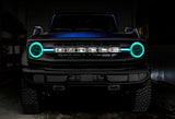 Oracle 21-22 Ford Bronco Headlight Halo Kit w/DRL Bar - Base Headlights -w/No Cntrl