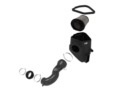 Système d'admission d'air froid en fibre de carbone aFe 19-21 pour camions GM 5,3 L/6,2 L Track Series avec filtres Pro Dry S