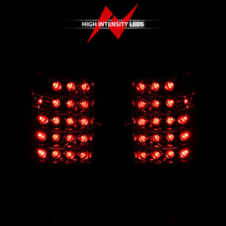Feux arrière à LED ANZO 1999-2007 Chevrolet Silverado 1500 Rouge/Clair