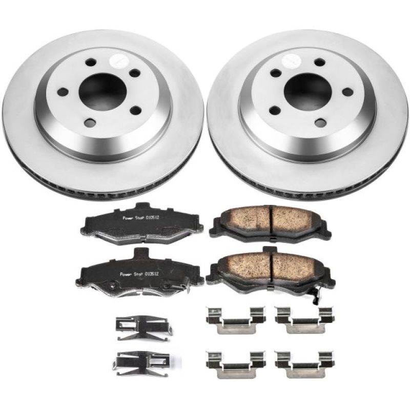 Power Stop 98-02 Chevrolet Camaro Rear Z17 Evolution Geomet Coated Brake Kit