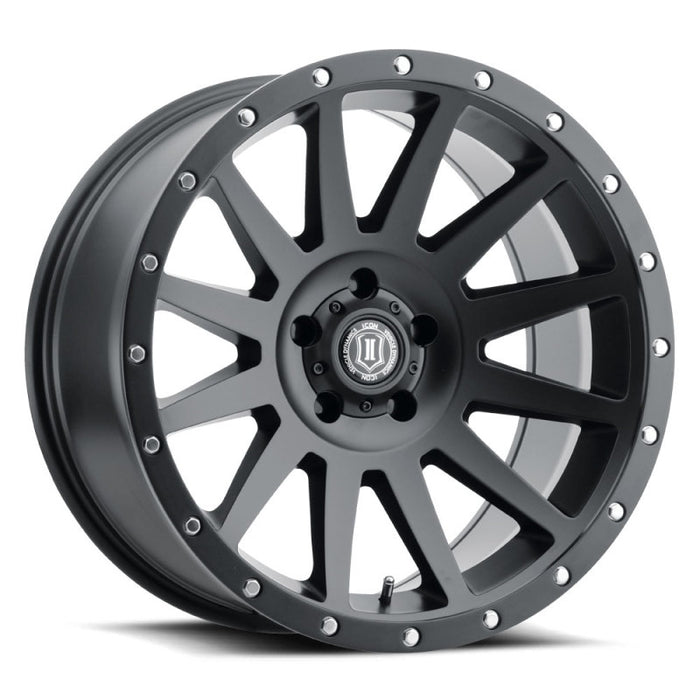 Roue ICON Compression 20x10 5x5 -12mm Offset 5in BS 71.5mm Bore Satin Black