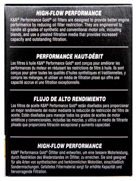 Filtre à huile K&amp;N Performance pour Hyundai Genesis Sedan 3,8 L V6 15-16