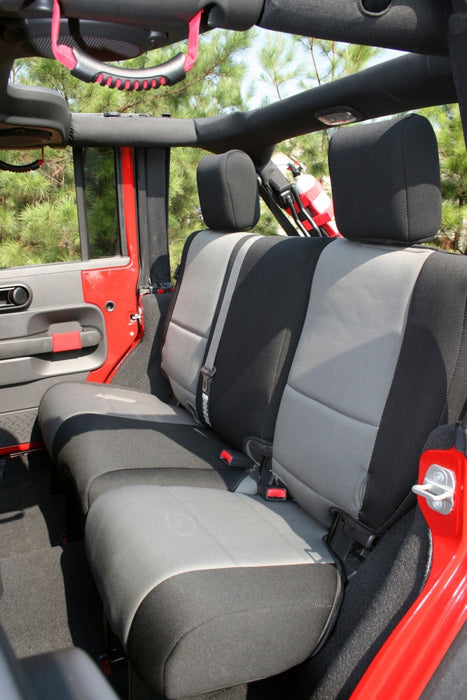 Ensemble de housses de siège Rugged Ridge noir/gris 07-10 Jeep Wrangler JK 2 portes