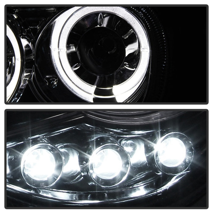 Phares de projecteur Spyder Chrysler 300C 05-10 LED Halo LED Chrm (non inclus) PRO-YD-C300C-HL-C