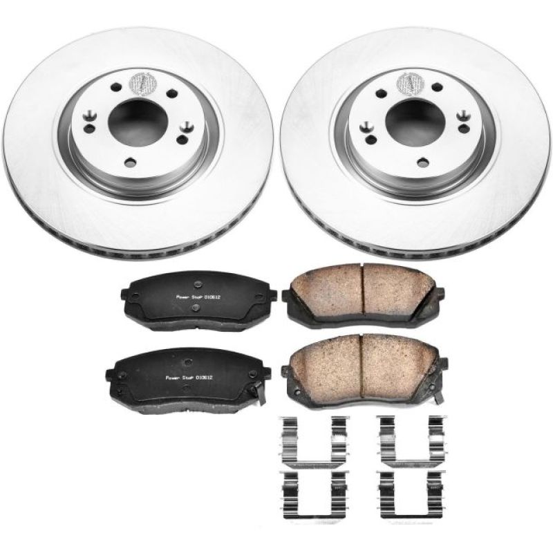 Power Stop 15-16 Hyundai Sonata Front Z17 Evolution Geomet Coated Brake Kit