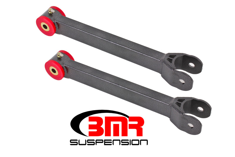 Bras de suspension supérieurs non réglables BMR 16-17 6e génération Camaro (polyuréthane) - Noir martelé