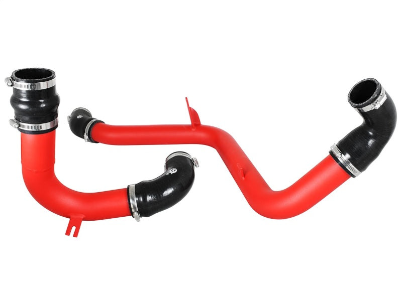 Tubes de refroidisseur intermédiaire rouges aFe BladeRunner 2,5 pouces, côté chaud et froid, Ford Focus ST 2,0 L (t) 12-16