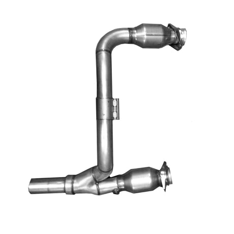 Collecteurs d'échappement à tube long et tuyau en Y et convertisseurs BBK 07-11 Jeep 3.8 V6 - 1-5/8 Silver Ceramic