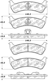 StopTech Street Select Brake Pads - Front