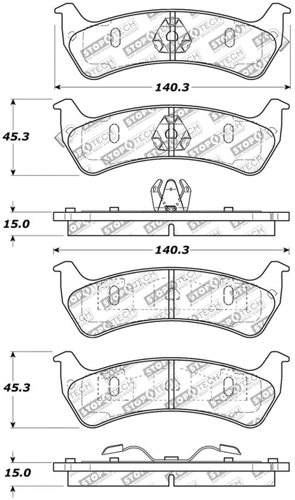 StopTech Street Select Brake Pads - Front