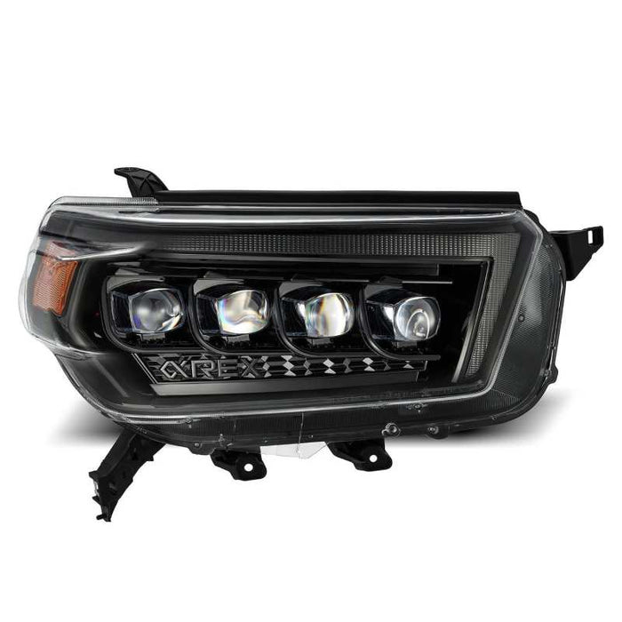 Phares à LED AlphaRex 10-13 Toyota 4Runner NOVA Projecteur de style planche Alpha Black avec signal Seq/DRL