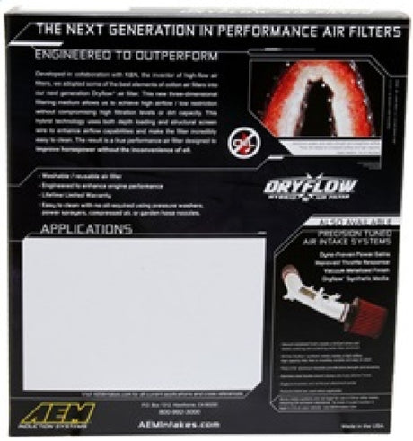 Filtre à air DryFlow AEM 16-17 Honda Pilot V6-3.5LF/l