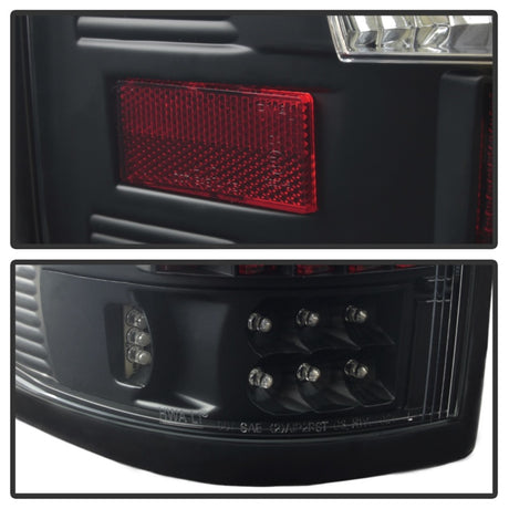 Feux arrière à LED Xtune Ford F150 Styleside 04-08 (ne convient pas aux modèles Heritage et SVT) Noir ALT-ON-FF15004-LED-BK