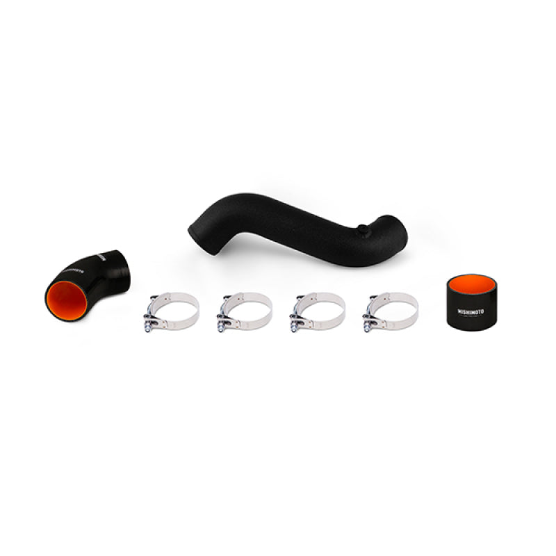 Kit de tuyau et de soufflet noirs pour refroidisseur intermédiaire Mishimoto 2015 Ford Mustang EcoBoost 2,3 L côté froid