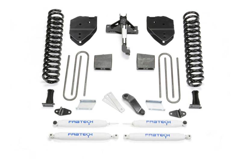 Système de base Fabtech 17-21 Ford F250/F350 4WD Diesel 6 pouces avec amortisseurs de performance