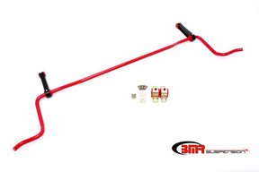 BMR 05-10 S197 Mustang Rear Solid 22mm Sway Bar Kit w/ Bushings & Billet Links - Red BMR Suspension