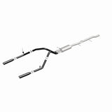 Cat-Back MagnaFlow SYS 3,5 pouces à embouts arrière divisés doubles noirs 10-13 Chevy Silverado / GMC Sierra 5,3 L