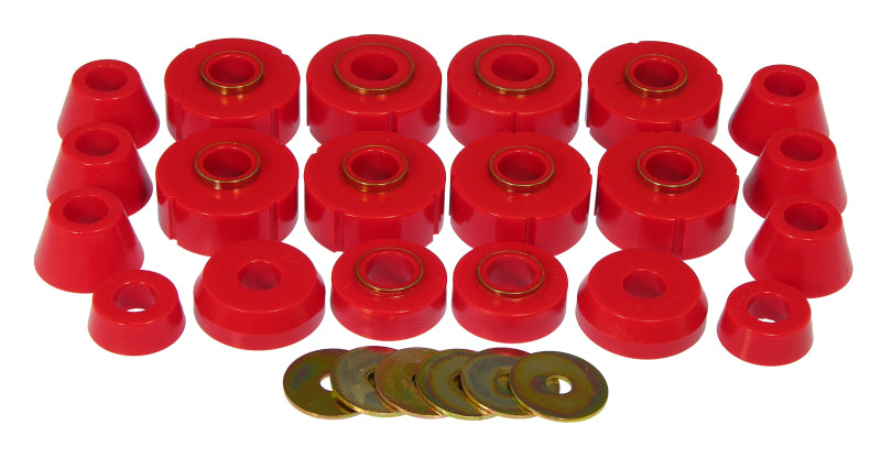 Kit de montage de carrosserie Prothane 78-79 pour Ford Bronco - Rouge