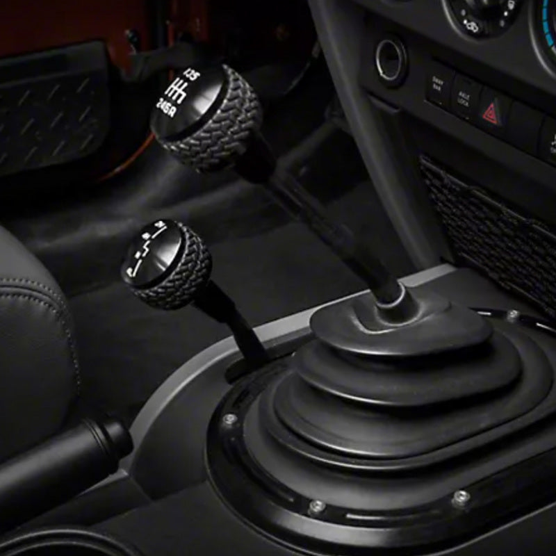 Pommeau de levier de vitesse 6 vitesses DV8 Offroad 2011-2018 Jeep JK noir