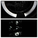 Phares de projecteur Spyder GMC Sierra 1500/2500 07-13 LED Halo- LED Blk Smke PRO-YD-GS07-HL-BSM