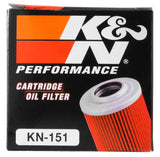 Filtre à huile K&amp;N Aprilia / MZ / BMW / MUZ 2,219 po de diamètre extérieur x 2,063 po de hauteur