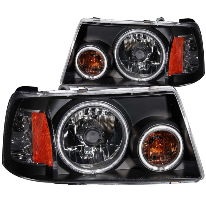 Phares de projecteur ANZO 2001-2011 Ford Ranger avec halo noir (CCFL) 1 pièce