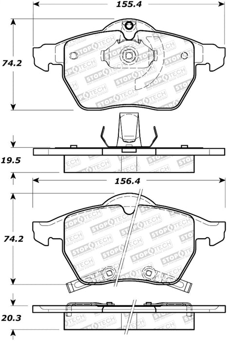 Plaquettes de frein StopTech Street Select - Avant