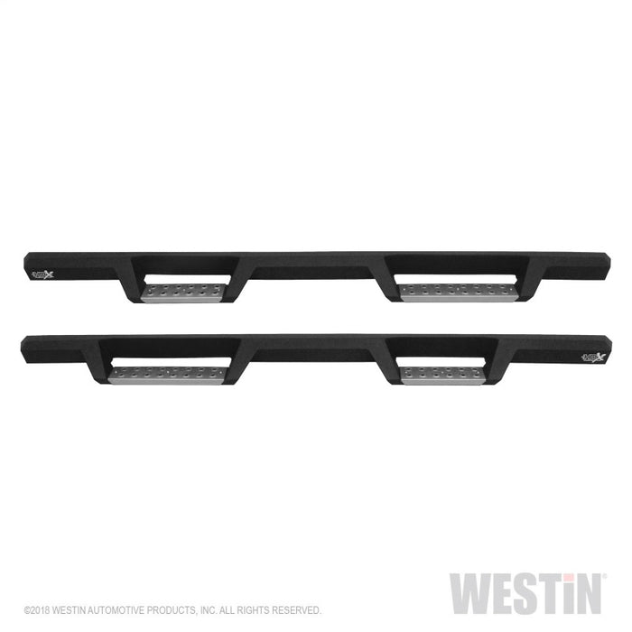 Marchepieds Westin/HDX en acier inoxydable 15-18 Ford F-150 SC/17-18 F-250/F-350 CC Drop Nerf - Noir texturé