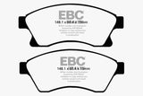 Plaquettes de frein avant Greenstuff EBC 11+ Chevrolet Cruze 1.4 Turbo (rotor avant de 10,9 pouces)