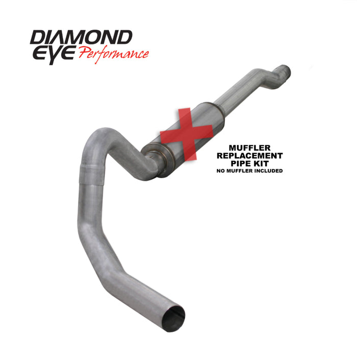 KIT Diamond Eye 4 pouces CB MFLR TUYAU DE RÉPARATION SGL AL : 03-06 FORD 6.0L EXCURSION