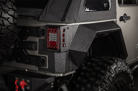 Paire de garde-boue arrière Rugged Ridge XHD 4 portes 07-18 Jeep Wrangler JKU