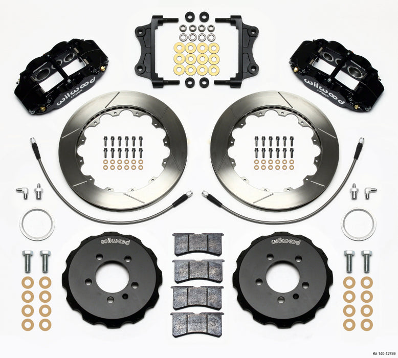 Kit de chapeau avant Wilwood Narrow Superlite 6R 12,88 pouces 06-12 Volkswagen GTI avec lignes