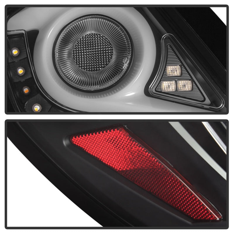 Feux arrière à LED Spyder 16-19 Honda Civic 4 portes - Noir - ALT-YD-HC164D-LB-BK