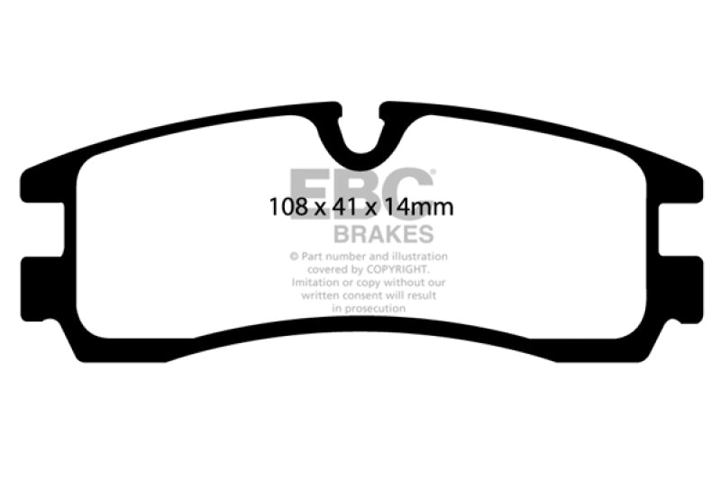 Plaquettes de frein arrière EBC 98-04 Cadillac Seville 4.6 Ultimax2