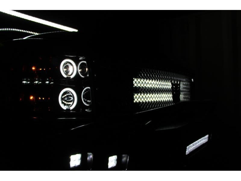 Phares de projecteur Spyder Chevy Silverado 1500 07-13 CCFL Halo LED Blk PRO-YD-CS07-CCFL-BK